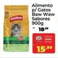 Alimento p/ Gatos Baw Waw Sabores 900g
