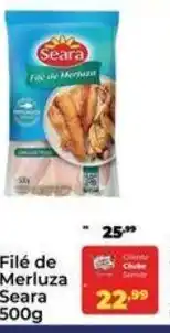 Semar Supermercado Filé de Merluza Seara 500g oferta