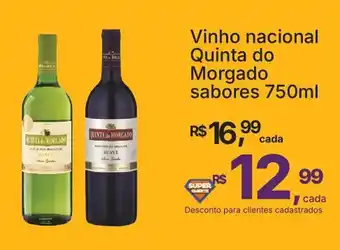 Super Lagoa Vinho nacional Quinta do Morgado sabores 750ml oferta