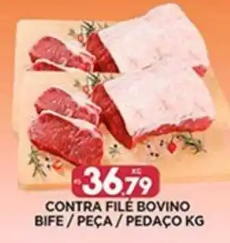CONTRA FILÉ BOVINO BIFE/PEÇA/PEDAÇO KG
