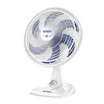 Casa e Vídeo Ventilador de Mesa 40cm 6 Pás Branco Mondial 220V oferta