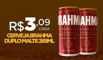 DB Supermercados CERVEJA BRAHMA DUPLO MALTE 269ML oferta