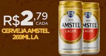 DB Supermercados CERVEJA AMSTEL 269ML LA oferta