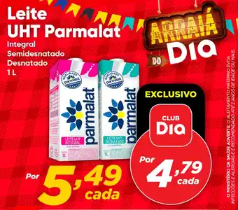 Dia Leite UHT Parmalat Integral Semidesnatado Desnatado 1L oferta