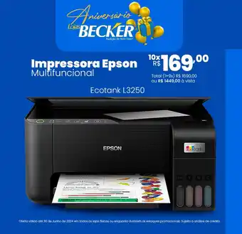 Lojas Becker Impressora Epson Multifuncional oferta