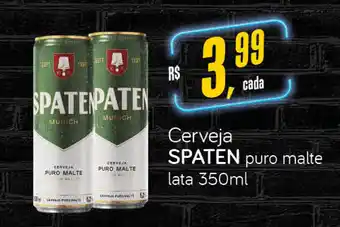 Cometa Supermercados Cerveja SPATEN puro malte lata 350ml oferta