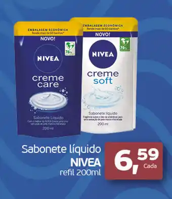 Cometa Supermercados Sabonete líquido NIVEA refil 200ml oferta