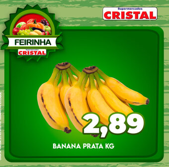Supermercados Cristal Banana Prata 1kg oferta