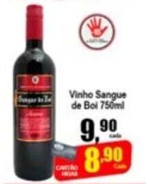 Higa's Supermercado Vinho Sangue de Boi 750ml oferta