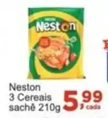 Rossi Supermercado Neston 3 Cereais saché 210g oferta