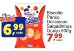 Rossi Supermercado Biscoito Panco Deliciosos Salgadinhos Queijo 500g oferta