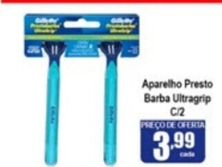 Higa's Supermercado Aparelho Presto barba Ultragrip c/2 oferta