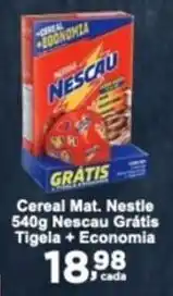 Rossi Supermercado Cereal Mat. Nestle 540g Nescau Grátis Tigela + Economia oferta