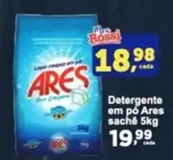Rossi Supermercado Detergente em pó Ares sache 5kg oferta