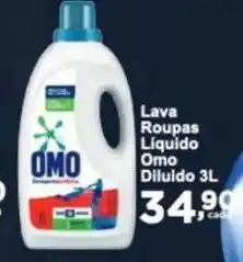 Rossi Supermercado Lava Roupas Líquido Omo Diluido 3L oferta