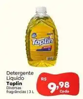Novo Atacarejo Toplin - detergente líquido oferta