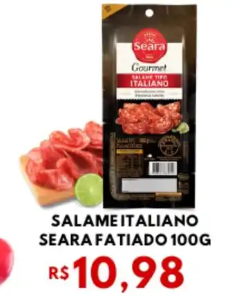Mercadão Atacadista SALAME ITALIANO SEARA FATIADO 100G oferta
