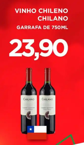 Villefort Atacadista VINHO CHILENO CHILANO GARRAFA DE 750ML oferta