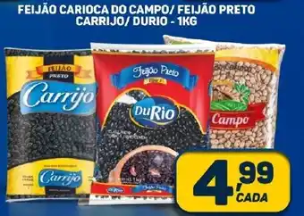 Dom Atacadista FEIJÃO CARIOCA DO CAMPO/ FEIJÃO PRETO CARRIJO/ DURIO - 1KG oferta