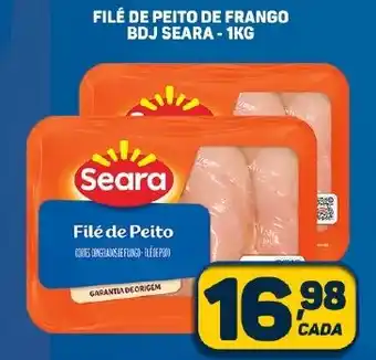 Dom Atacadista FILÉ DE PEITO DE FRANGO BDJ SEARA - 1KG oferta