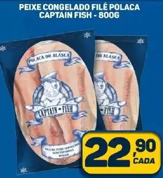 Dom Atacadista PEIXE CONGELADO FILÉ POLACA CAPTAIN FISH-800G oferta