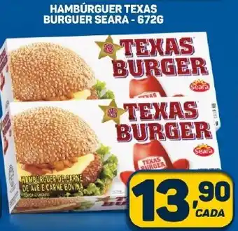 Dom Atacadista HAMBURGUER TEXAS BURGUER SEARA - 672G oferta