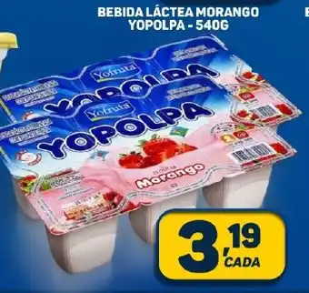 Dom Atacadista BEBIDA LÁCTEA MORANGO YOPOLPA-540G oferta