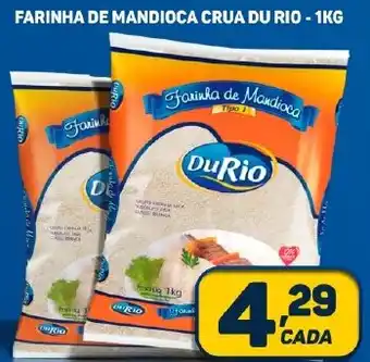 Dom Atacadista FARINHA DE MANDIOCA CRUA DU RIO - 1KG oferta