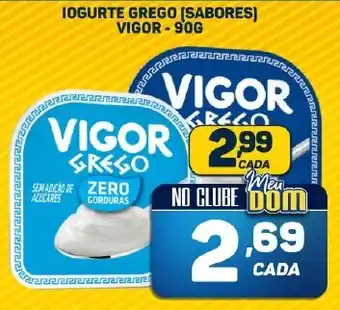 Dom Atacadista IOGURTE GREGO (SABORES) VIGOR - 90G oferta