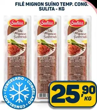Dom Atacadista FILÉ MIGNON SUÍNO TEMP. CONG. SULITA - KG oferta