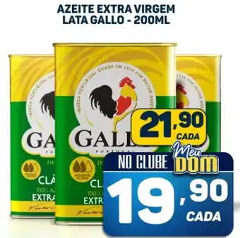 AZEITE EXTRA VIRGEM LATA GALLO - 200ML
