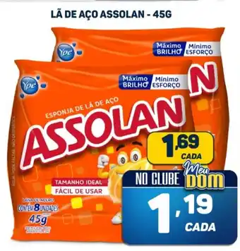 LÃ DE AÇO ASSOLAN - 45G