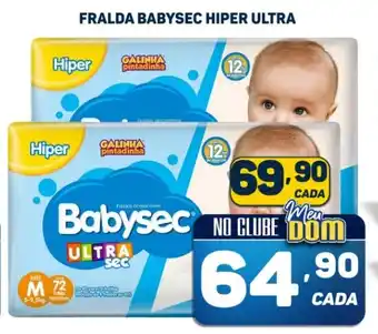Dom Atacadista FRALDA BABYSEC HIPER ULTRA oferta