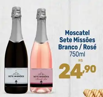 Supermercados Jau Serve Moscatel Sete Missões Branco/Rosé 750ml oferta