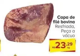 Capa de filé bovina Resfriada, Peça a vácuo