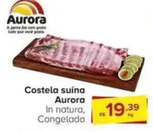Carrefour Costela suína Aurora In natura, Congelada oferta