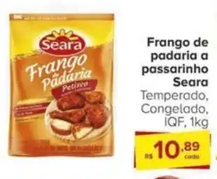 Carrefour Frango de padaria a passarinho Seara Temperado, Congelado, IQF, 1kg oferta