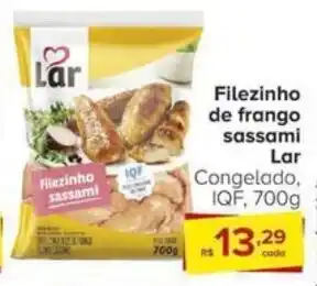 Carrefour Filezinho de frango sassami Lar Congelado, IQF, 700g oferta