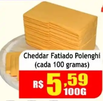 Supermercado Kibe Cheddar Fatiado Polenghi (cada 100 gramas) oferta