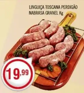Central Supermercados LINGUIÇA TOSCANA PERDIGÃO NABRASA GRANEL Kg oferta