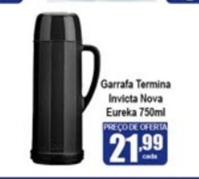 Higa's Supermercado Garrafa Termica Invicta NOva Eureka 750ml oferta
