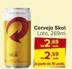 Carrefour Cerveja Skol Lata, 269ml oferta