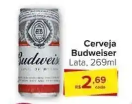 Carrefour Cerveja Budweiser Lata, 269ml oferta