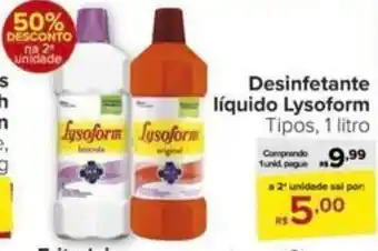 Carrefour Desinfetante líquido Lysoform Tipos, 1 litro oferta