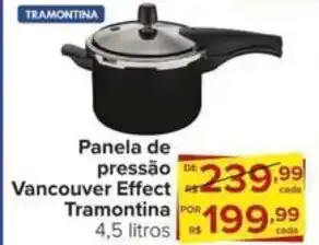 Carrefour Panela de pressão Vancouver Effect Tramontina 4,5 litros oferta