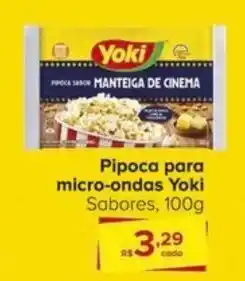 Carrefour Pipoca para micro-ondas Yoki Sabores, 100g oferta