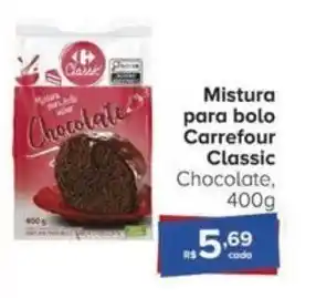 Carrefour Mistura para bolo Carrefour Classic Chocolate, 400g oferta