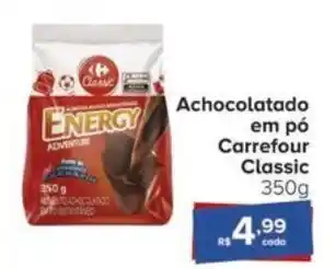 Carrefour Achocolatado em pó Carrefour Classic 350g oferta