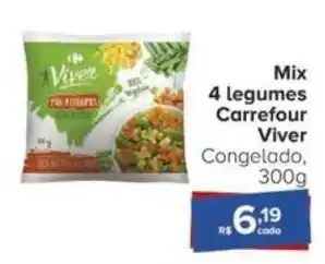 Carrefour Mix 4 legumes Carrefour Viver Congelado, 300g oferta