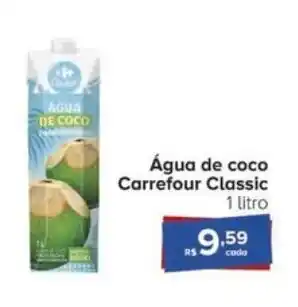 Carrefour Água de coco Carrefour Classic 1 litro oferta